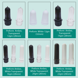 Preform Amber White Transparent
